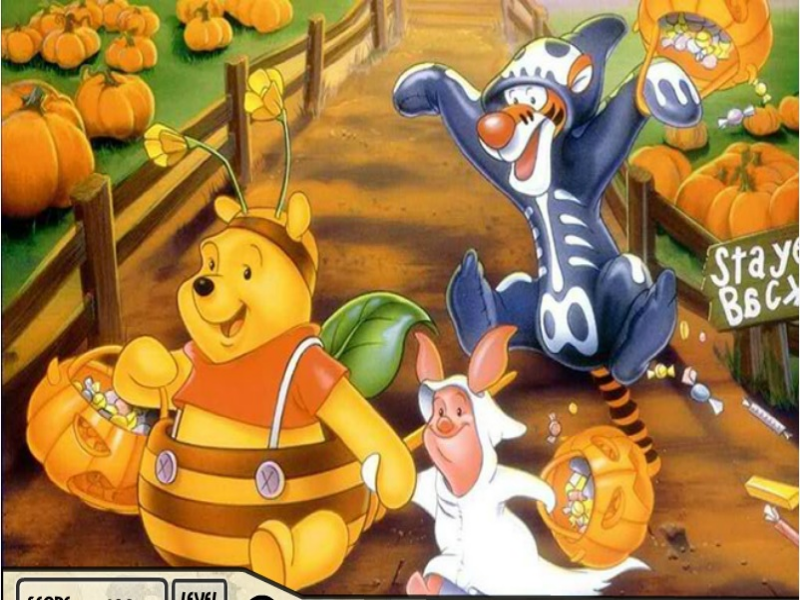 winnie the pooh halloween puzzle