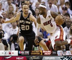 Rompicapo di 2013 NBA Finals, 7 partito, San Antonio Spurs 88 - Miami Heat 95