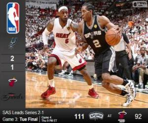 Rompicapo di 2014 NBA Finals, 3a partita, San Antonio Spurs 111 - Miami Heat 92