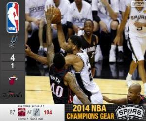 Rompicapo di 2014 NBA Finals, 5a partita, Miami Heat 87 - San Antonio Spurs 104