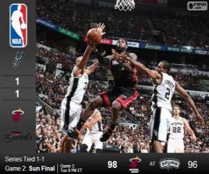 Rompicapo di 2014 NBA le finali, 2° partita, Miami Hea 98 - San Antonio Spurs 96