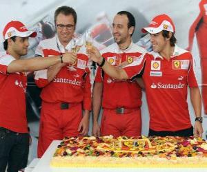 Rompicapo di 29 ° Anniversario di Fernando Alonso al Gran Premio d'Ungheria 2010