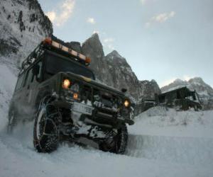 Rompicapo di 4x4 veicolo, soccorso alpino