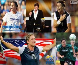 Rompicapo di Abby Wambach, giocatore della Coppa del Mondo Anno 2012