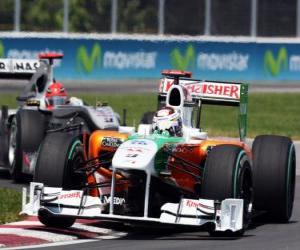 Rompicapo di Adrian Sutil - Force India - Montreal 2010