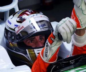 Rompicapo di Adrian Sutil - Force India - Hockenheim 2010