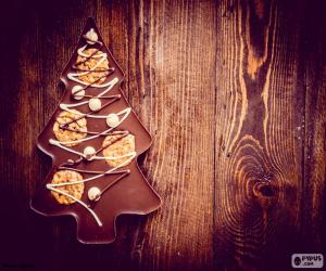 Rompicapo di Albero di natale cioccolato