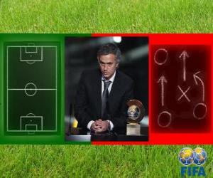 Rompicapo di Allenatore dell'anno FIFA 2010 per il calcio maschile vincitore José Mourinho