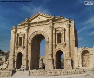 Rompicapo di Arco di Adriano, Giordania