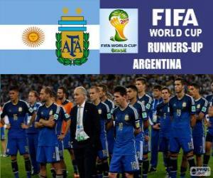 Rompicapo di Argentina 2 ° classificato nel Mondiali di calcio Brasile 2014
