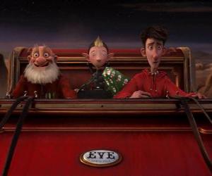 Rompicapo di Arthur Christmas, Grandsanta i Bryony al trineu vell llest per distribuir el regal d'última