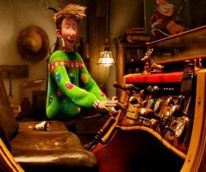 Rompicapo di Arthur Christmas guardando la vecchia slitta