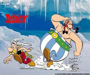 Rompicapo di Asterix e Obelix con il cane Idefix