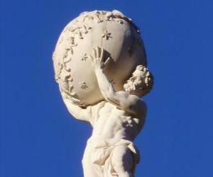 Rompicapo di Atlante, titano nella mitologia greca sostiene che la terra sulle sue spalle