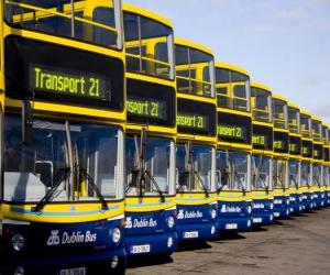 Rompicapo di Autobus da Dublino nel parcheggio