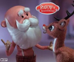 Rompicapo di Babbo Natale con Rudolph