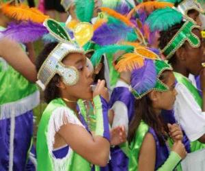 Rompicapo di Bambini a Carnevale