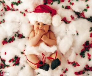 Rompicapo di Bambino con cappello di Babbo Natale