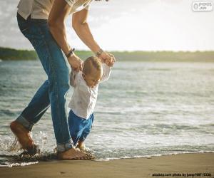 Rompicapo di Bambino in riva al mare