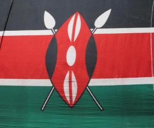 Rompicapo di Bandiera de Kenya, Kenia o Chenia