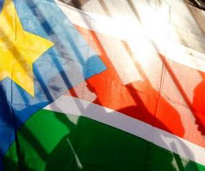 Rompicapo di Bandiera del Sud Sudan o Sudan del Sud