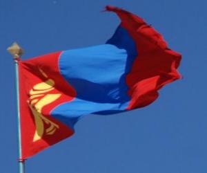 Rompicapo di Bandiera della Mongolia