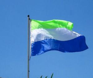 Rompicapo di Bandiera della Sierra Leone