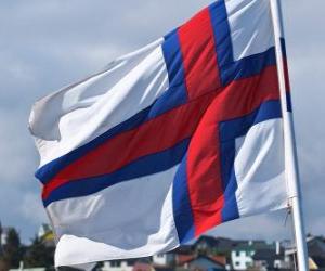 Rompicapo di Bandiera delle Isole Fær Øer
