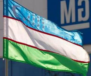 Rompicapo di Bandiera dell'Uzbekistan