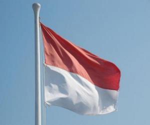 Rompicapo di Bandiera Indonesia