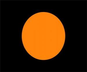 Rompicapo di Bandiera nera con cerchio arancione per avvertire un pilota che la sua macchina ha un problema tecnico