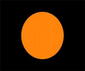 Rompicapo di Bandiera nera con cerchio arancione per avvertire un pilota che la sua macchina ha un problema tecnico