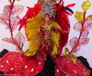 Rompicapo di Barbie in carnevale