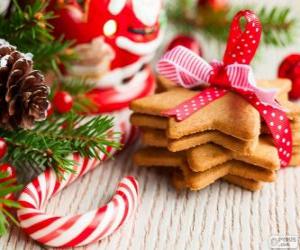 Rompicapo di Bastoncino di zucchero e biscotti per Natale