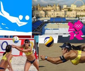 Rompicapo di Beach volley o pallavolo da spiaggia - Londra 2012 -