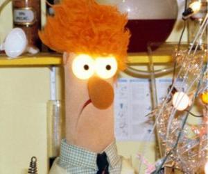 Rompicapo di Beaker facendo un esperimento nel laboratorio dei Muppets