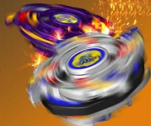 Rompicapo di Beyblade Tyson, la trottola de battaglia di Dragoon. Dragoon è la Bestia Bit deTyson