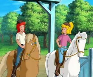 Rompicapo di Bibi e Tina, due ragazze molto appassionate di cavalli