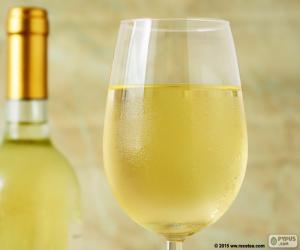 Rompicapo di Bicchiere di vino bianco