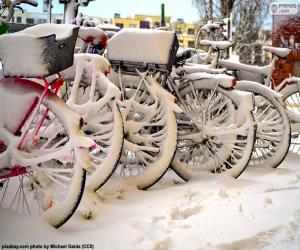 Rompicapo di Biciclette  in inverno