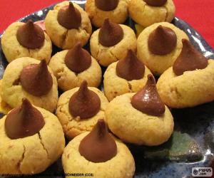 Rompicapo di Biscotti del cioccolato per Natale