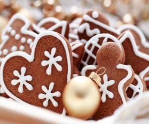 Rompicapo di Biscotti di Natale in una varietà di forme