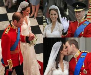 Rompicapo di British Royal Wedding tra il principe William e Kate Middleton, una volta sposati