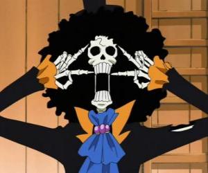 Rompicapo di Brook, uno scheletro musicista da One Piece