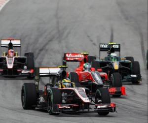 Rompicapo di Bruno Senna - HRT - Sepang 2010