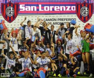 Rompicapo di CA San Lorenzo de Almagro, campione del Torneo Inicial 2013, Argentina