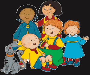 Rompicapo di Caillou con gli amici