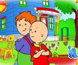 Rompicapo di Caillou con il suo amico Leo