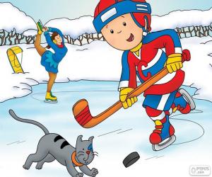 Rompicapo di Caillou e Gilbert, hockey