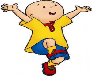 Rompicapo di Caillou, felici e con le braccia aperte in estate